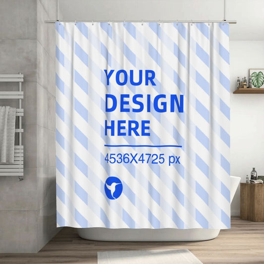 Create Your Own 72x72in Waterproof Quick Dry Bathroom Shower Curtain