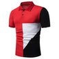 T-Shirt Men'S Short-Sleeved Shirt New Product Hit Color Large Size All-Match Casual Fashion Chic