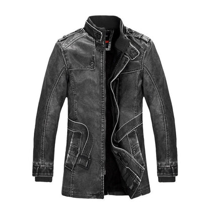 Winter Men's Leather Men's fashion Clothing With Zipper