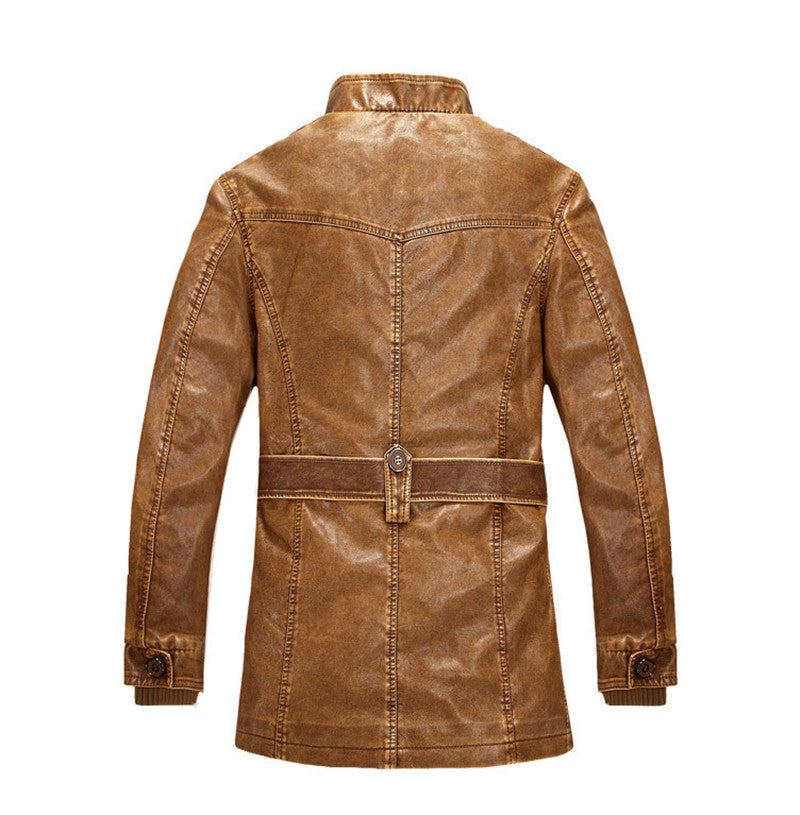 Winter Men's Leather Men's fashion Clothing With Zipper