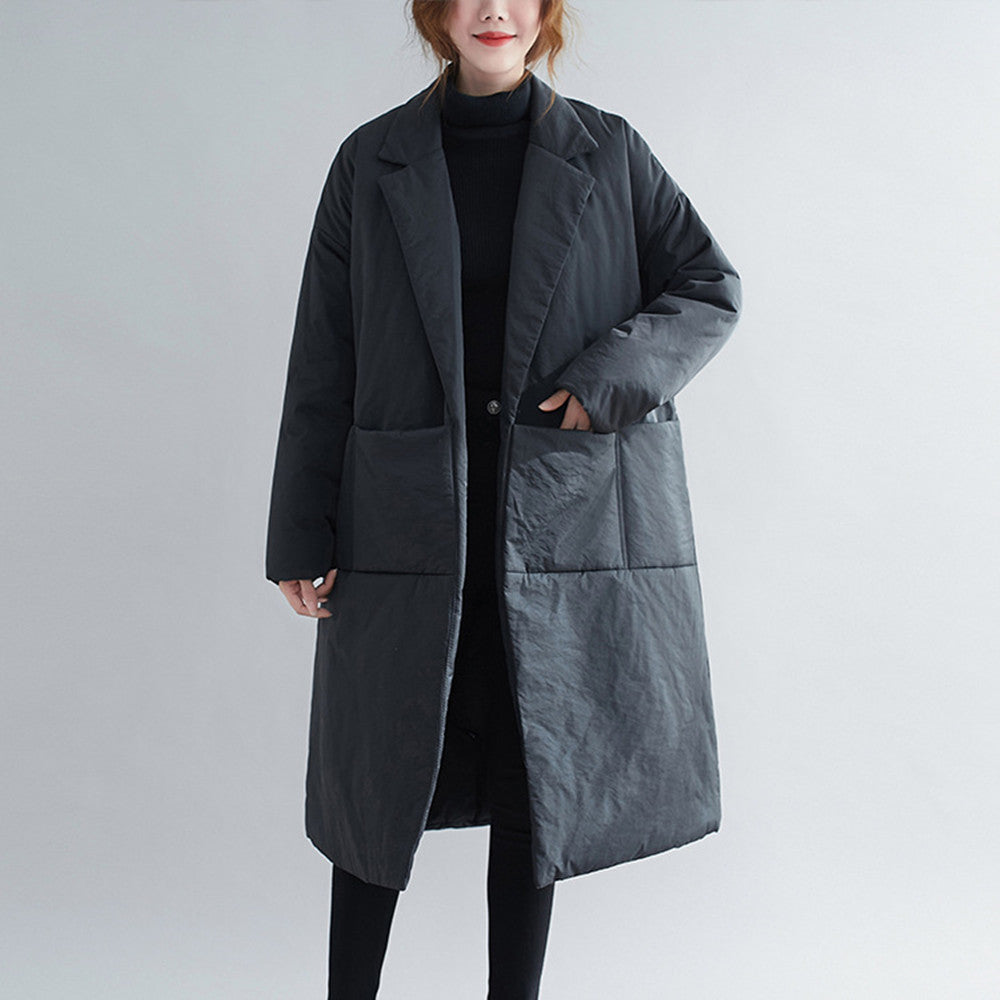 Artistic Loose Plus Size Women's Slim Coat