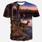 New Animal Print 3d T-shirt Men's Short Sleeve