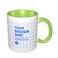 Create Your Own Double Color Comfort Handle Ceramic Mug