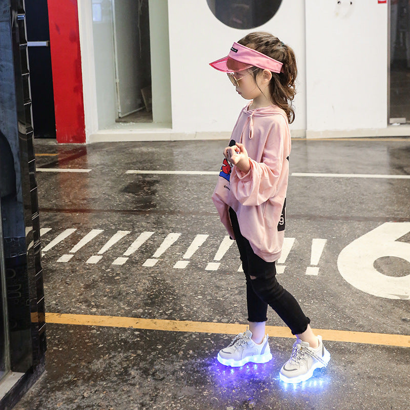 Colorful Children's Luminous Shoes, Girls' Luminous Shoes, Boys' Luminous Shoes