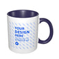 Create Your Own Double Color Comfort Handle Ceramic Mug