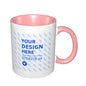 Create Your Own Double Color Comfort Handle Ceramic Mug