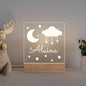 Personalized 3D USB Interior Decoration Night Light With Name