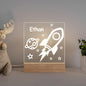 Personalized 3D USB Interior Decoration Night Light With Name