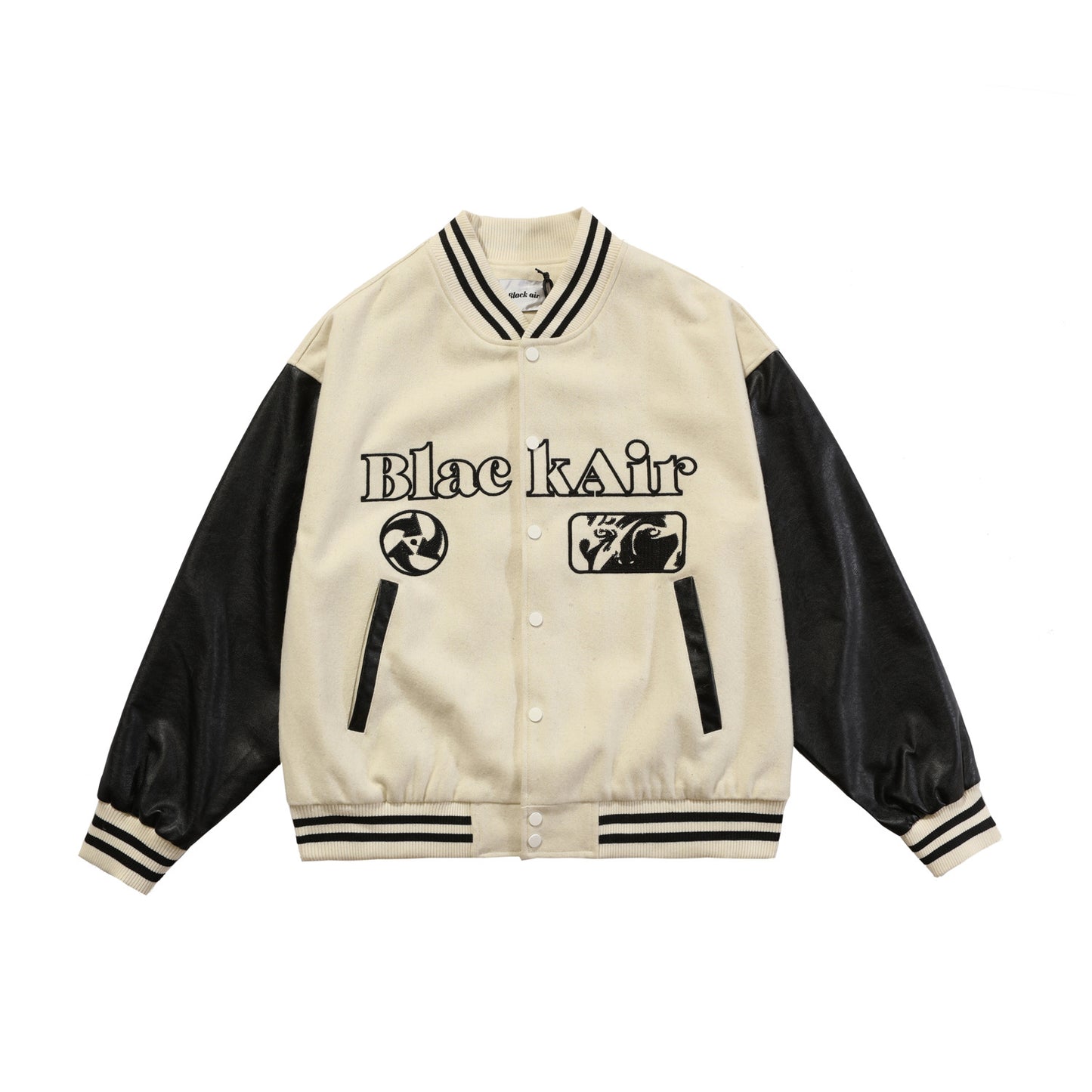 New Product Next-generation Embroidered Retro Colorblock Jacket