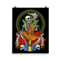 Buddha Skeleton Wall Decoration Hookah Weed Canvas Painting Printing Wall Painting