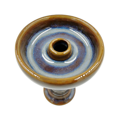 Hookah Accessories Single Hole Glazed Ceramic Smoke Pot